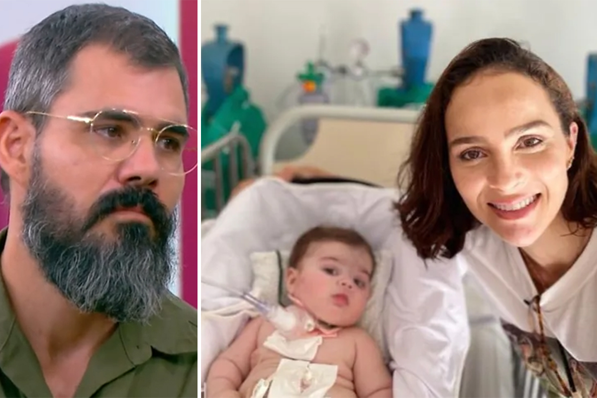 Filha de Juliano Cazarré volta para UTI: "Sétima ou oitava vez"